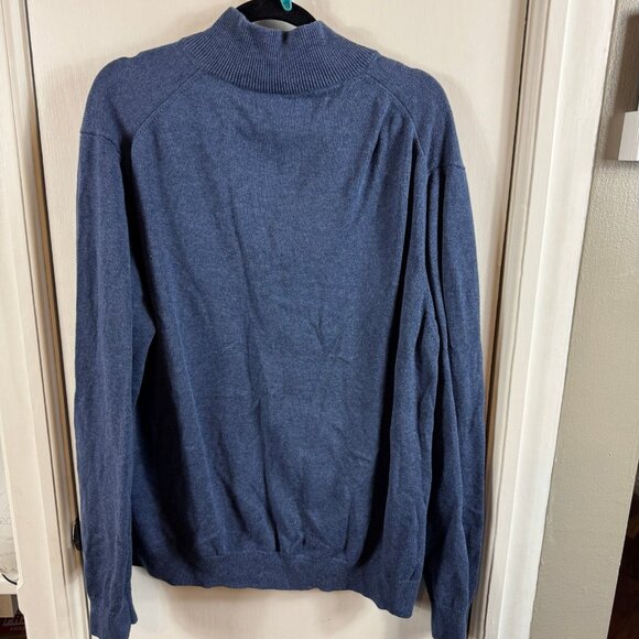 Amazon Essentials Men’s Full Zip Cotton Sweater Jacket Blue XL - Picture 9 of 9